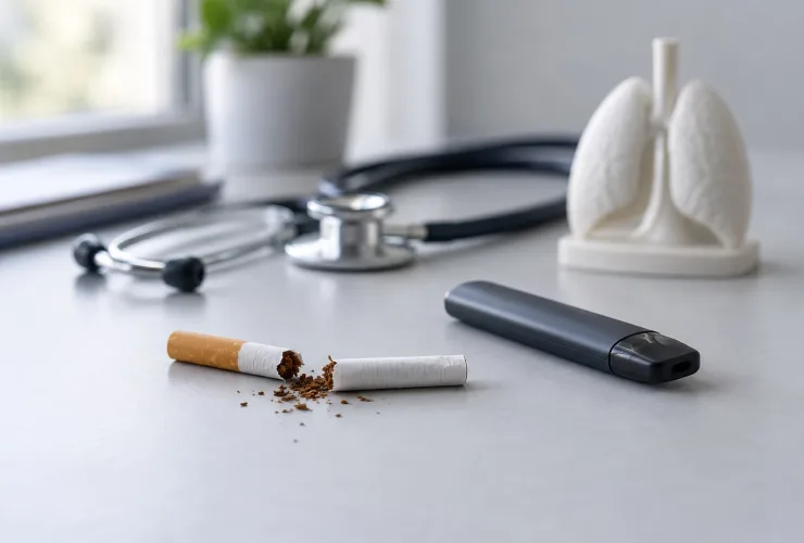 Imagem de divulgação sobre tabagismo e cuidados com a saúde pulmonar em Curitiba