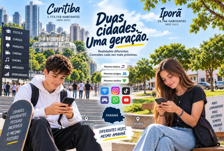 Adolescentes de Curitiba e Iporã representam diferentes realidades da juventude no Paraná