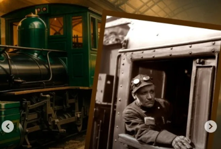Museu Ferroviário do Shopping Estação recebe aula-passeio em homenagem ao Dia do Maquinista