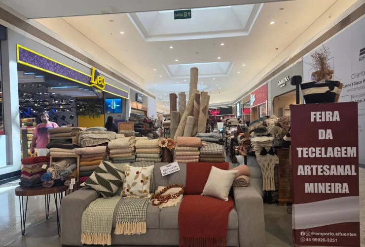 Feira de Tecelagem Artesanal Mineira com produtos a preço de fábrica chega ao Catuaí Londrina