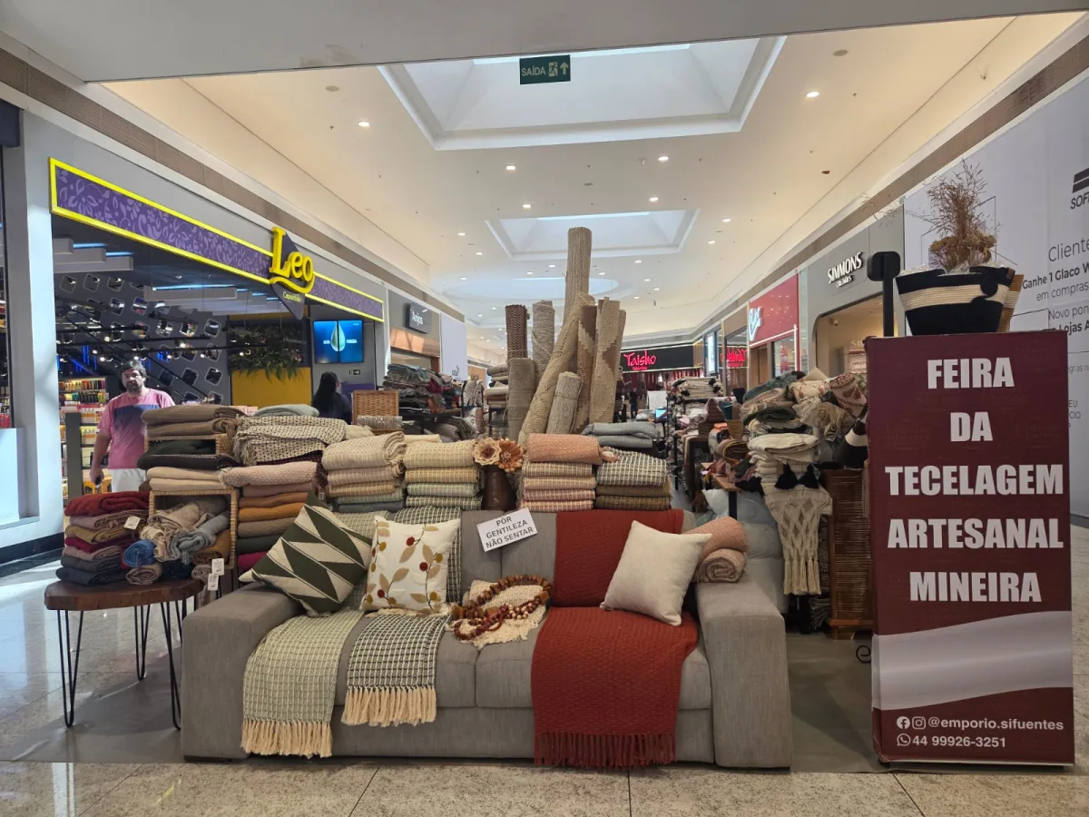 Feira de Tecelagem Artesanal Mineira com produtos a preço de fábrica chega ao Catuaí Londrina