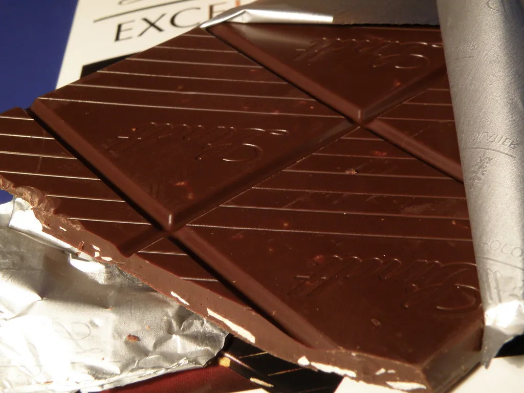 Lindt Chocolate: Macro Rotated