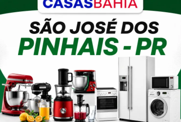 Leilão da Casas Bahia oferece 190 lotes de eletrodomésticos em São José dos Pinhais