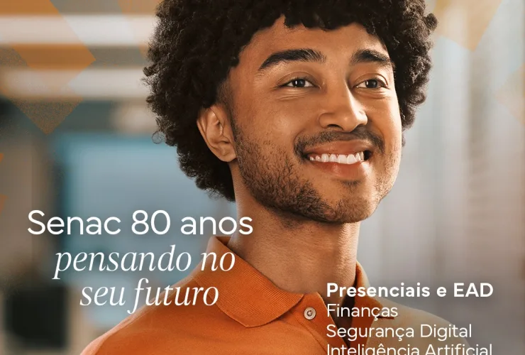 Senac PR abre 7 mil vagas gratuitas em cursos de finanças, segurança digital e inteligência artificial