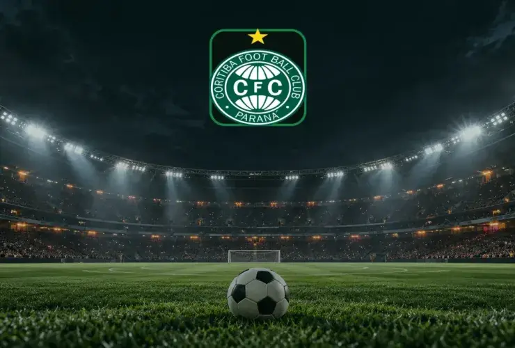 Arte do Coritiba para o pré-jogo contra o Vitória pela 33ª rodada do Brasileirão 2026